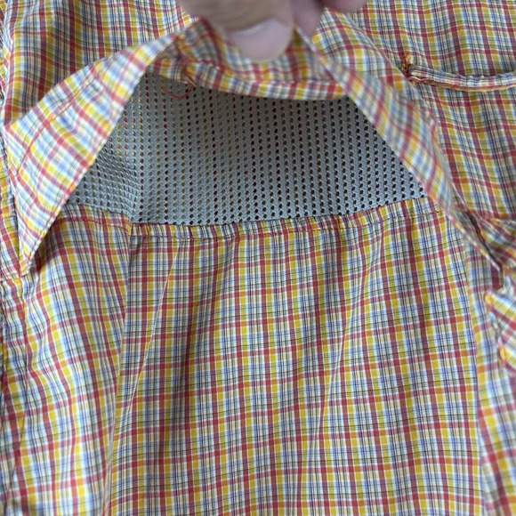 ExOfficio Vented Fishing Shirt Plaid Long Sleeve Button Up Mens Size Large - Picture 15 of 16
